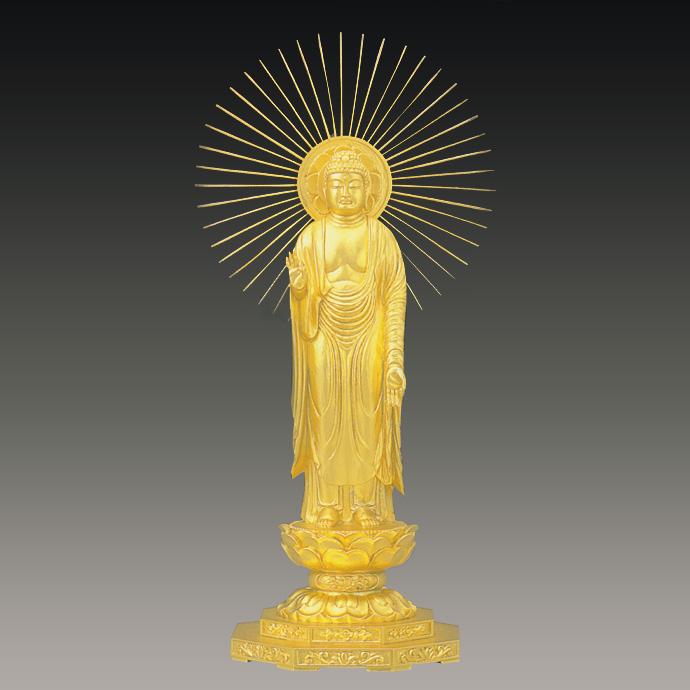 純金製　仏像　阿弥陀如来（東） 2,000g