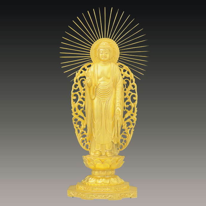 純金製 仏像 阿弥陀如来(西) 2,000g