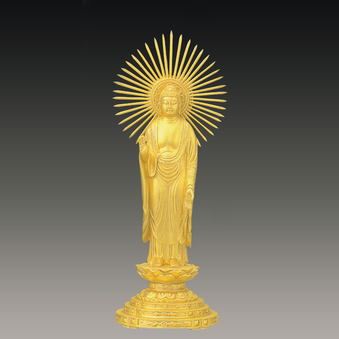純金製 仏像 阿弥陀如来(東) 650g