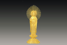 純金製　仏像　阿弥陀如来（東） 650g