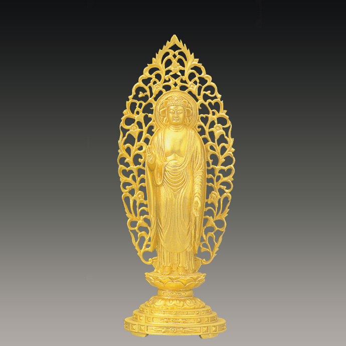 純金製 仏像 阿弥陀如来(舟) 650g