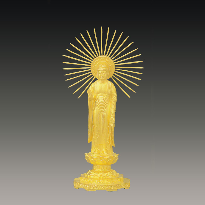 純金製 仏像 阿弥陀如来(東) 400g