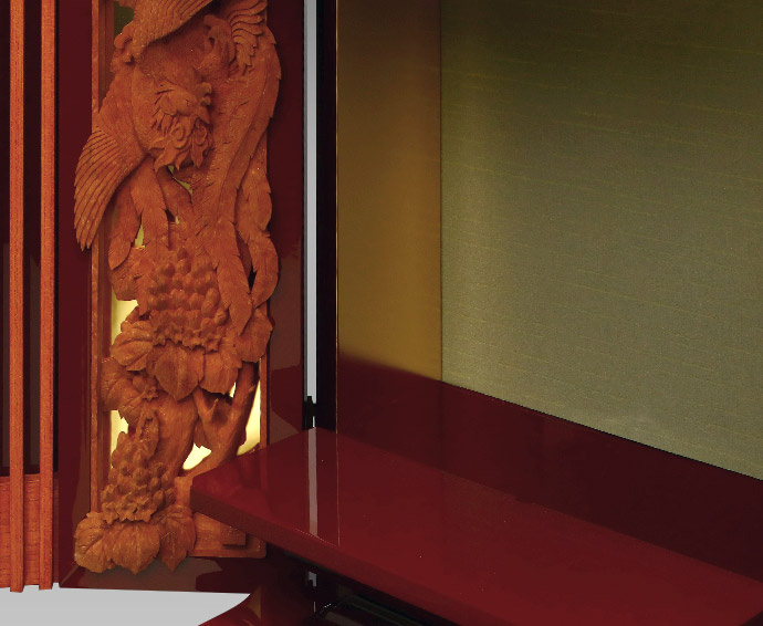 塗物箱壇三方開 23号 麟鳳(りんぽう) 大越仏壇 塗物箱壇三方開 23号 麟鳳(りんぽう) 大越仏壇