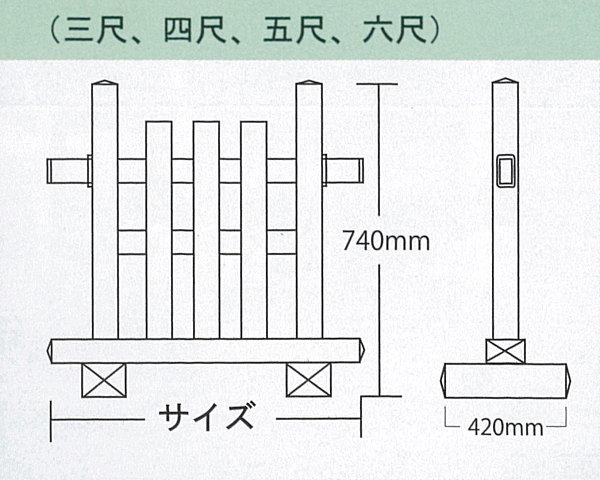 アルミ製車止め結界の説明2