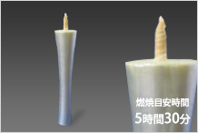 和ろうそく　30号・イカリ型（銀）