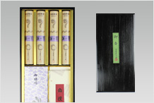 線香(進物用) 薫翠 三種香黒塗