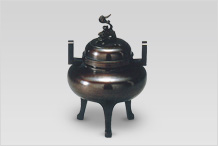 高岡銅器香炉 利休型(獅子蓋)
